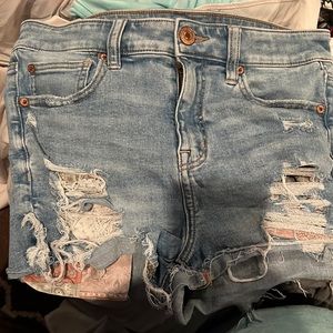 American Eagle blue jean shorts for women like new
